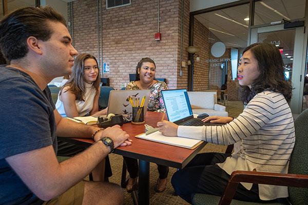 Student tutoring another student